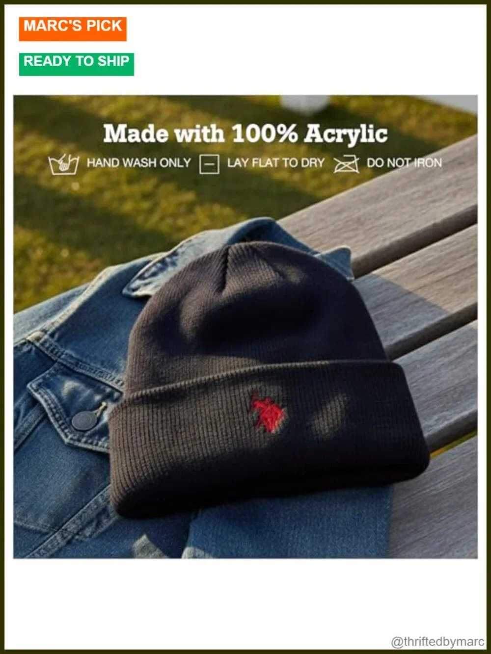 Knit Beanie Hat with Sherpa Lining, Warm Winter Cap for Men and Women